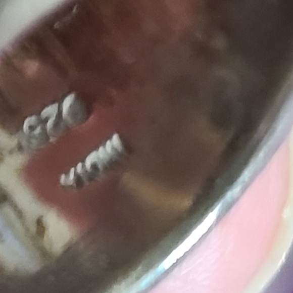 Vintage cigar ring  sz 6 925 sterling silver India cuff aged patina estate - Picture 2 of 8